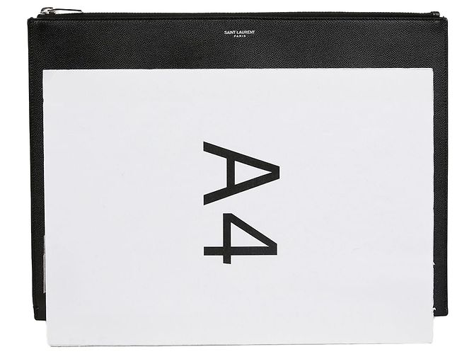 Saint Laurent Clutch Grande Classica Argento Metallico - vista 8