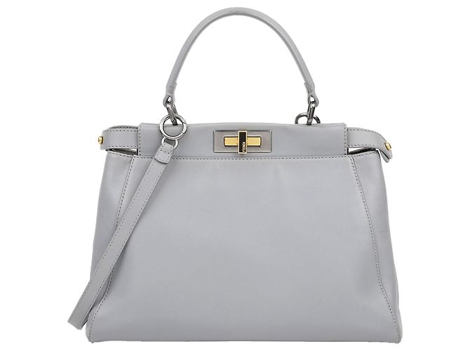 Fendi Borsa Tote Peekaboo Medium a tracolla Grigio - vista 2