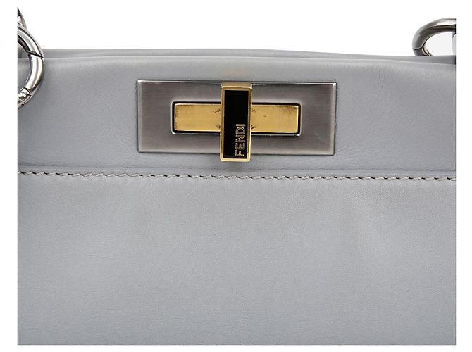 Fendi Borsa Tote Peekaboo Medium a tracolla Grigio - vista 3