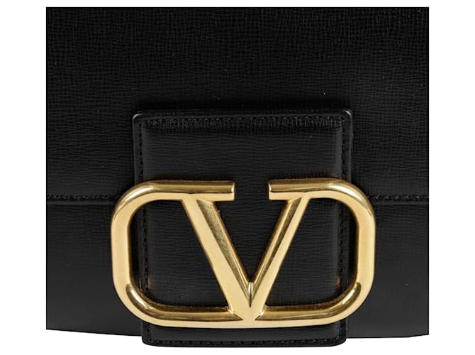 Valentino Garavani Borsa a tracolla con logo e borchie Nero - vista 2