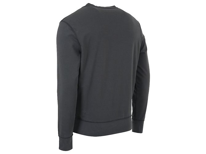 Kiton Felpa Charcoal con Logo Ricamato Multicolor - vista 5
