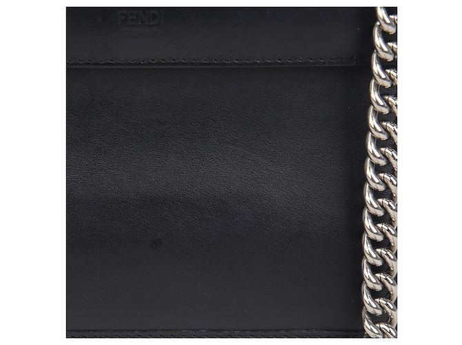 Fendi Kleiner Kan Eye Schultertaschen-Crossbody-Bag Schwarz - Ansicht 5