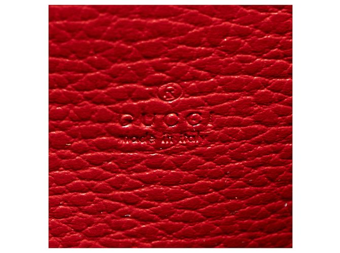 Portafoglio con catena Dionysus in pelle e cristalli Gucci Rosso - vista 8