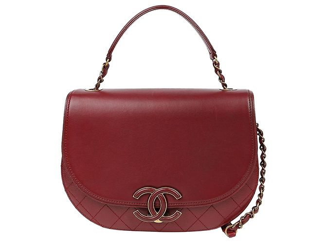 Chanel Borsa a Spalla e Crossbody Coco Curve Rosso - vista 2