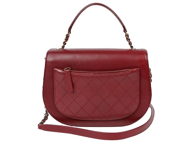 Chanel Borsa a Spalla e Crossbody Coco Curve Rosso - vista 5