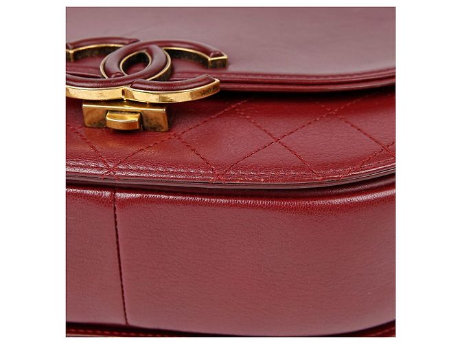 Chanel Borsa a Spalla e Crossbody Coco Curve Rosso - vista 8