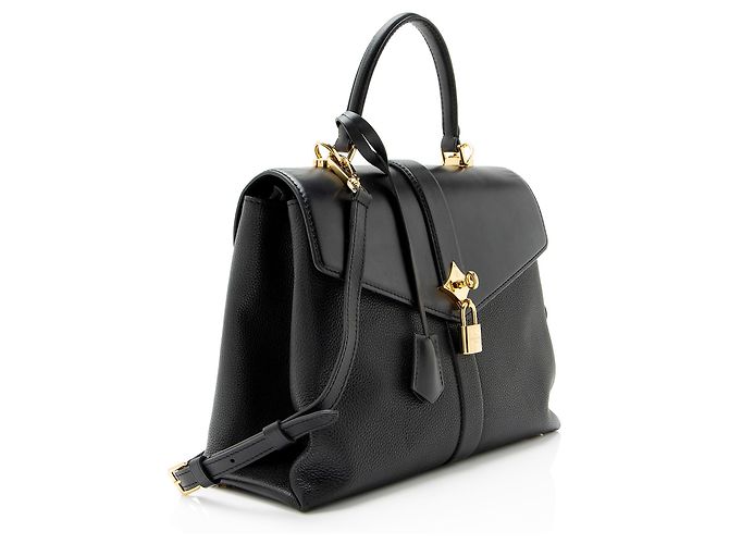 Louis Vuitton Kalbsleder Rose Des Vents MM Top Handle Schwarz - Ansicht 2