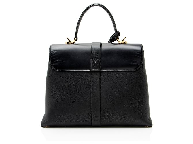 Louis Vuitton Kalbsleder Rose Des Vents MM Top Handle Schwarz - Ansicht 3