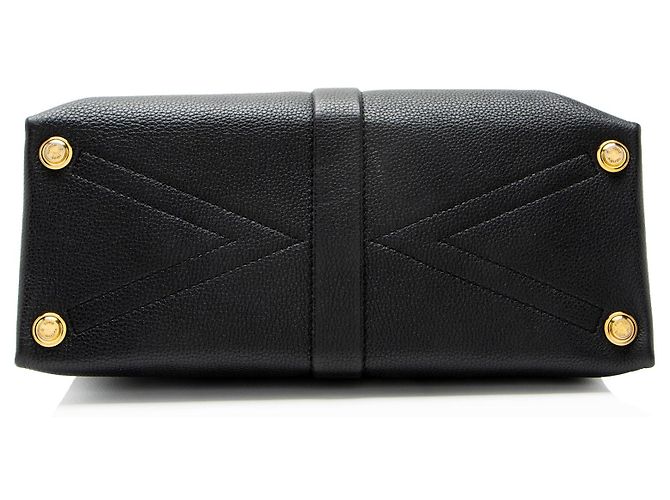 Louis Vuitton Kalbsleder Rose Des Vents MM Top Handle Schwarz - Ansicht 4