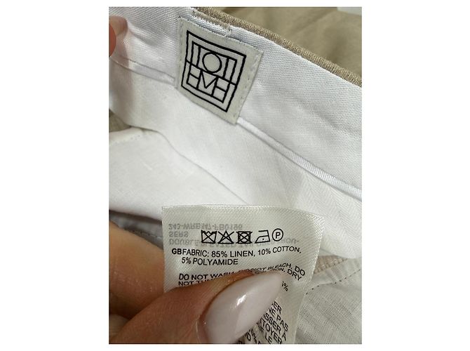 Totême Hose mit Doppelplissee Beige - Ansicht 4