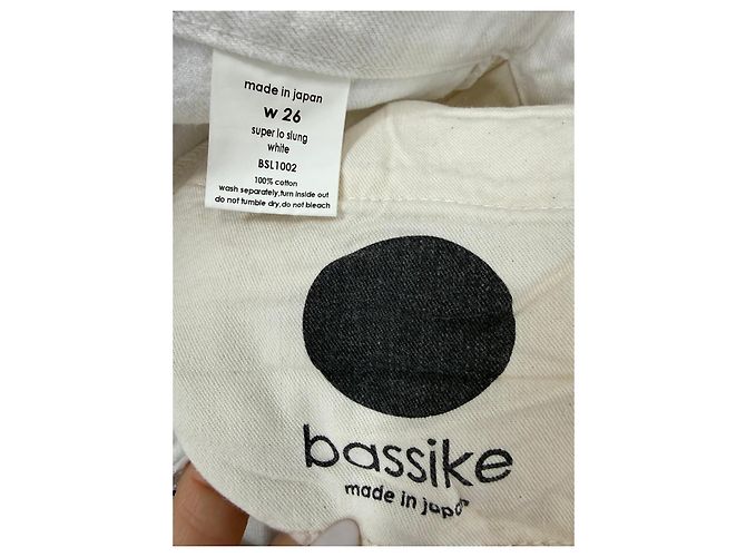 Autre Marque Bassike Jeans Super Lo Slung Blancos - vista 3