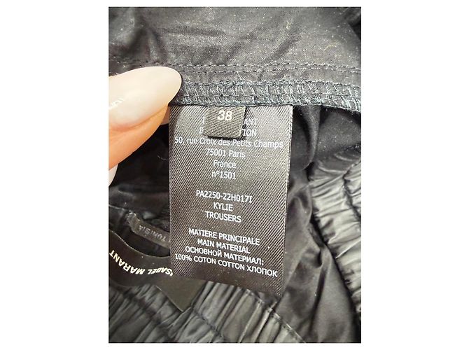 Isabel Marant Pantalones "Kylie" Negro - vista 4