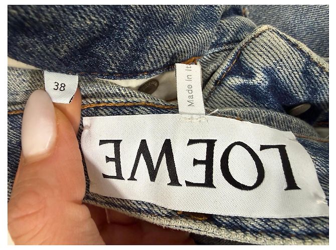 Jeans a gamba larga Loewe Blu - vista 3
