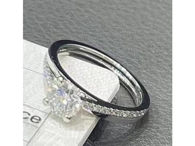 De Beers 0.7 Karat Diamant Cluster Ring Silber - Ansicht 3