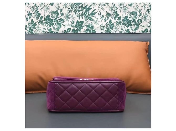 Borsa Chanel a forma di flacone di profumo - Viola Viola scuro - vista 2