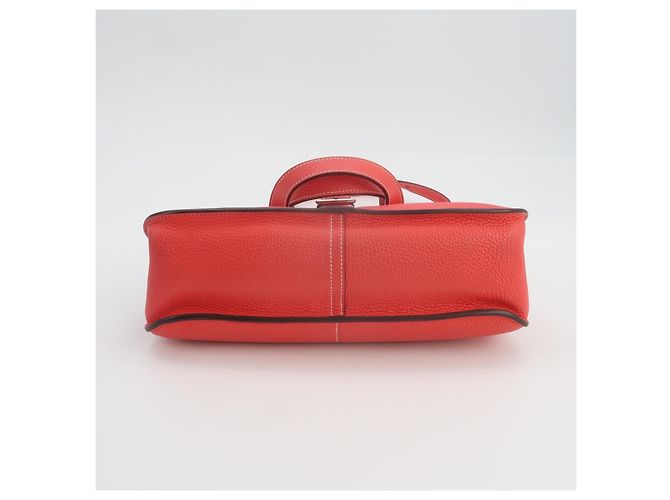 Hermès Halzan 31 Bolso de piel - Rojo Roja - vista 7