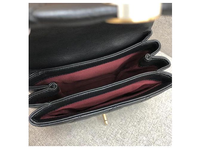 Borsa a spalla Chanel Perfume a forma di pianoforte in pelle nera Nero - vista 7
