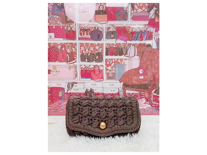 Bottega Veneta Borsa a Tracolla in Maglia - Cioccolato - vista 2