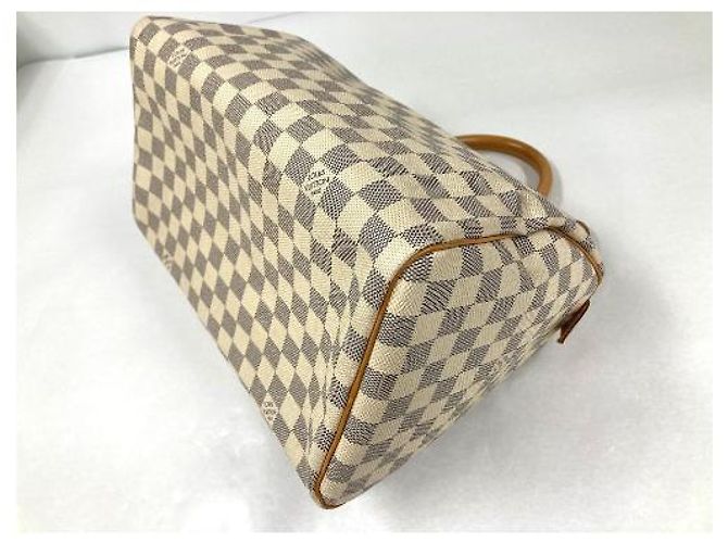 Borsa Louis Vuitton Speedy Damier 30 Bianco - vista 4
