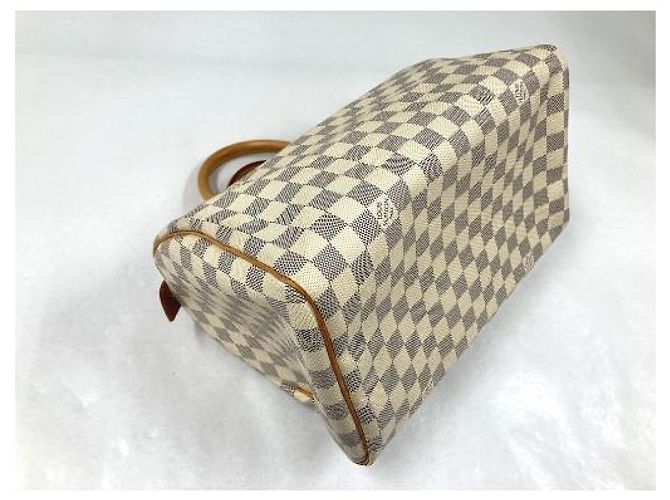 Borsa Louis Vuitton Speedy Damier 30 Bianco - vista 5