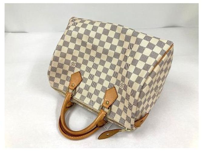 Borsa Louis Vuitton Speedy Damier 30 Bianco - vista 6