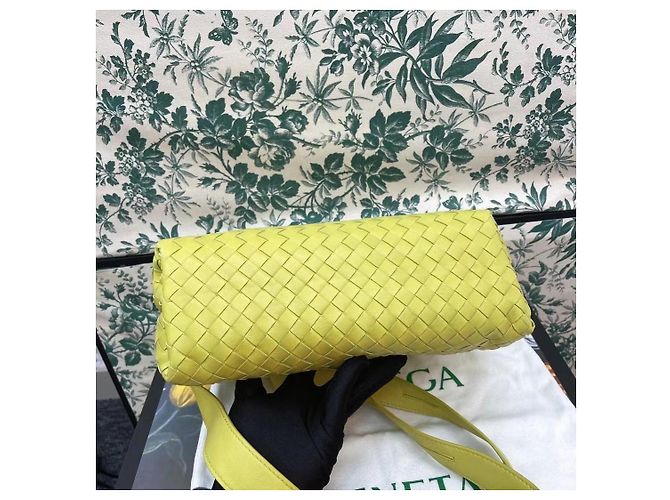Bottega Veneta Borsa Intrecciato in Pelle - Verde - vista 2