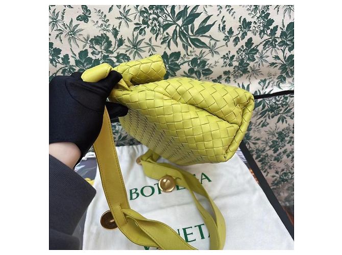 Bottega Veneta Borsa Intrecciato in Pelle - Verde - vista 3