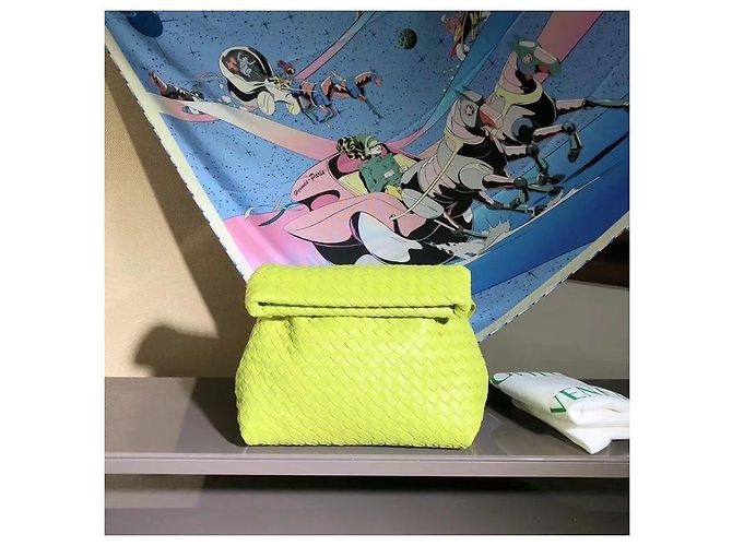 Bottega Veneta Borsa Intrecciato in Pelle - Verde - vista 4