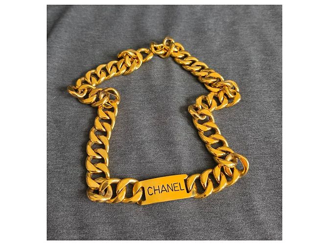 Collana a Catena Maxi Chanel Vintage D'oro - vista 2