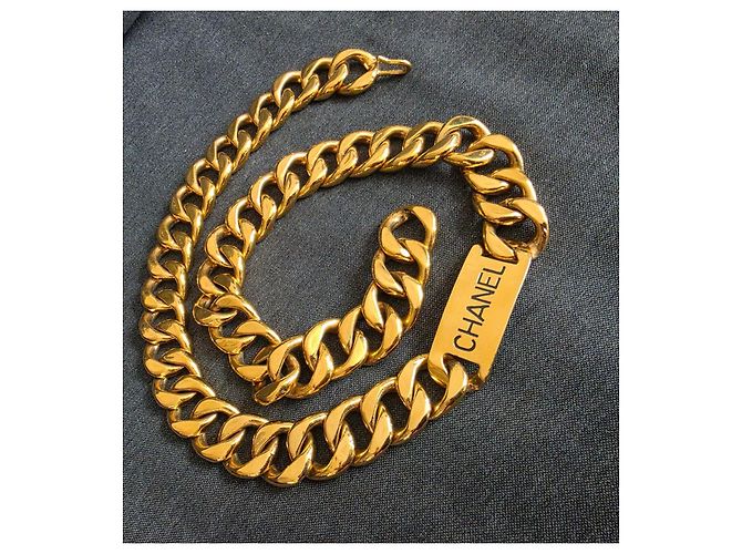 Collana a Catena Maxi Chanel Vintage D'oro - vista 3