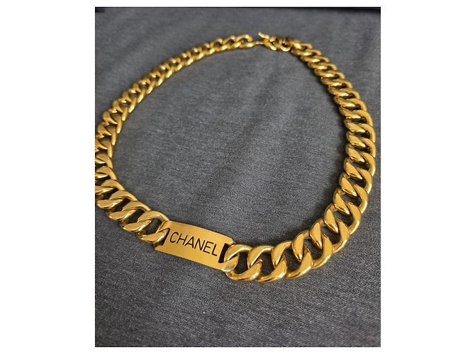 Collana a Catena Maxi Chanel Vintage D'oro - vista 4