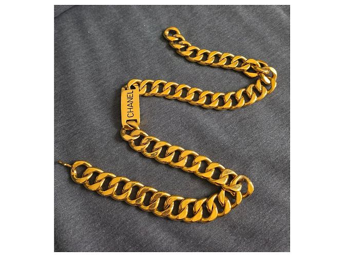 Collana a Catena Maxi Chanel Vintage D'oro - vista 5