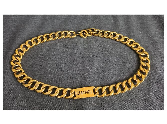 Collana a Catena Maxi Chanel Vintage D'oro - vista 6