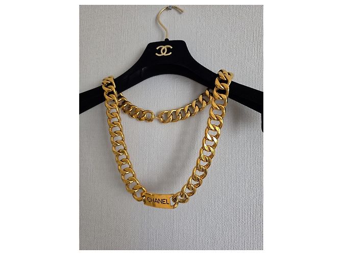 Collana a Catena Maxi Chanel Vintage D'oro - vista 7