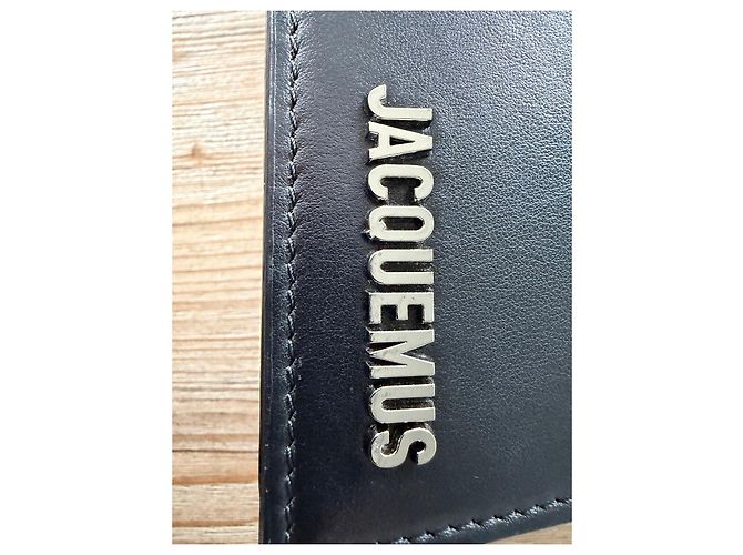 Jacquemus Le Grand Bambino Borsa in pelle nera Nero - vista 13