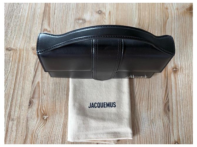 Jacquemus Le Grand Bambino Borsa in pelle nera Nero - vista 5