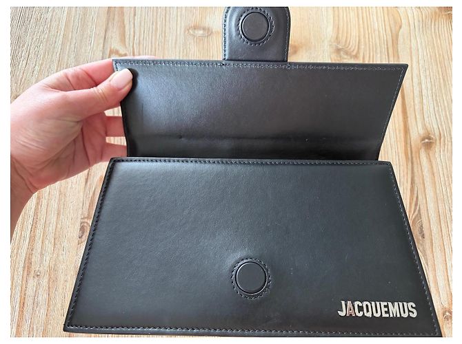 Jacquemus Le Grand Bambino Borsa in pelle nera Nero - vista 6