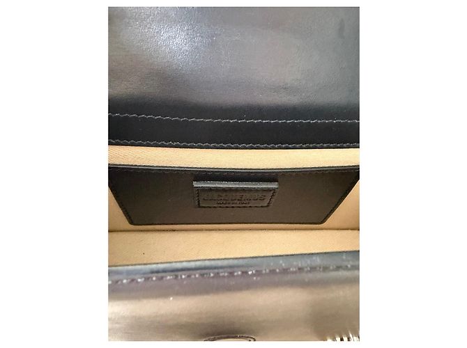 Jacquemus Le Grand Bambino Borsa in pelle nera Nero - vista 7