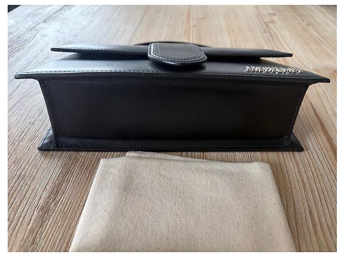 Jacquemus Le Grand Bambino Borsa in pelle nera Nero - vista 9
