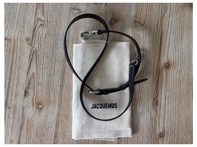 Jacquemus Le Grand Bambino Borsa in pelle nera Nero - vista 10