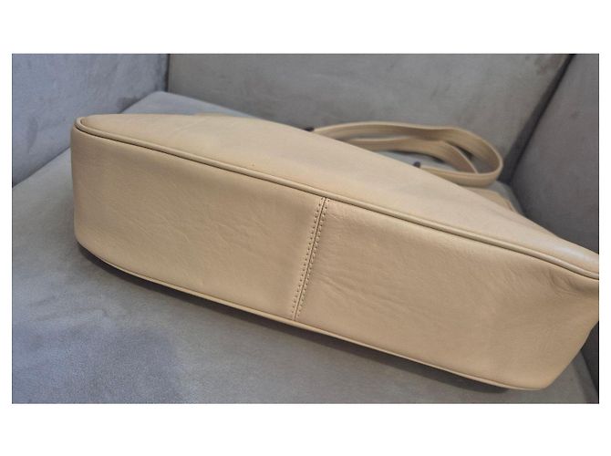 Lancel Borsa Tote in Pelle Beige - vista 6