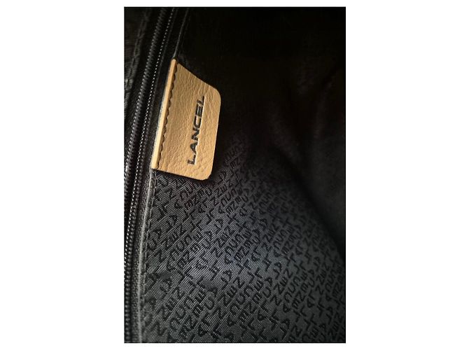 Lancel Borsa Tote in Pelle Beige - vista 7