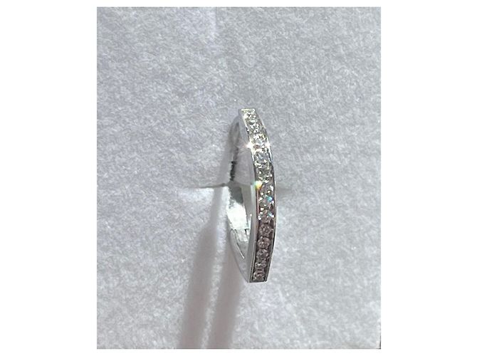Orecchini a cerchio Repossi Antifer in oro bianco e diamanti Argento - vista 3