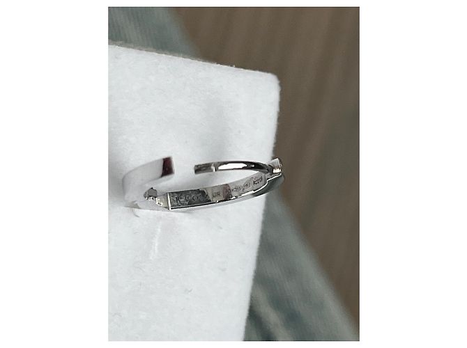 Orecchini a cerchio Repossi Antifer in oro bianco e diamanti Argento - vista 6