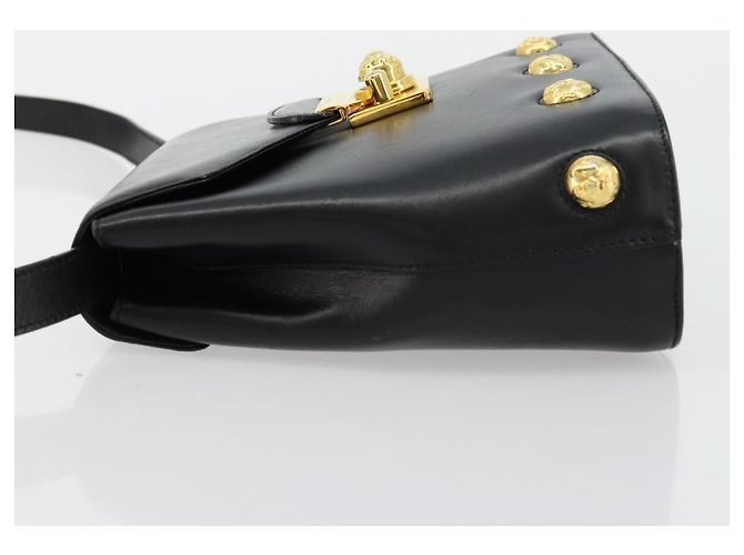 Borsa a Spalla Salvatore Ferragamo in Pelle Nera e Oro Auth kk677 Nero D'oro - vista 4