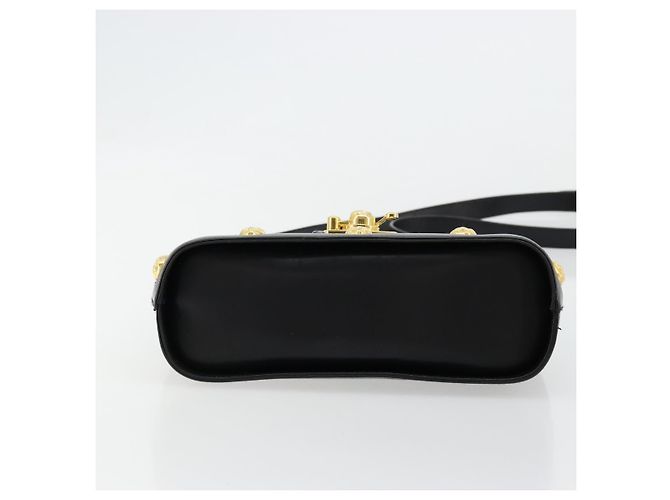 Borsa a Spalla Salvatore Ferragamo in Pelle Nera e Oro Auth kk677 Nero D'oro - vista 5