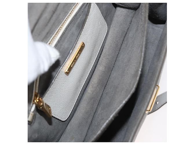 Miu Miu Shoulder Bag Leather Gray Gold Auth bs34805A Brown Golden - view 11