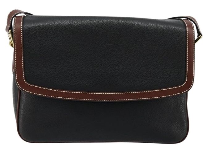 Borsa a Spalla BALLY in Pelle Nera e Oro Auth 177531A Nero D'oro - vista 13