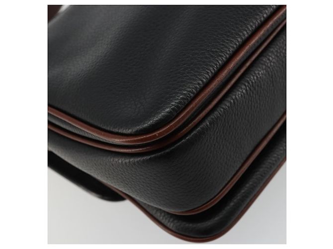 Borsa a Spalla BALLY in Pelle Nera e Oro Auth 177531A Nero D'oro - vista 16