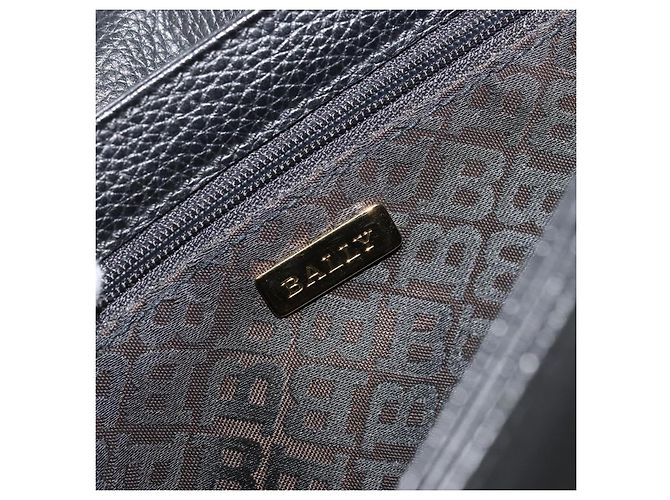 Borsa a Spalla BALLY in Pelle Nera e Oro Auth 177531A Nero D'oro - vista 18